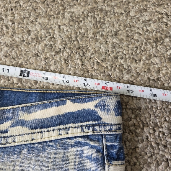 Y2K Hip Hop Baggy‎ Denim Shorts Jorts Brock Jeans 34 Skater - Picture 9 of 15